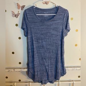 Blue and black heather t-shirt